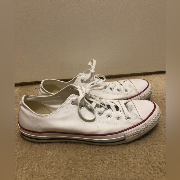 Converse All Star White Low Cut Shoes Size 11.5 - Picture 3 of 7
